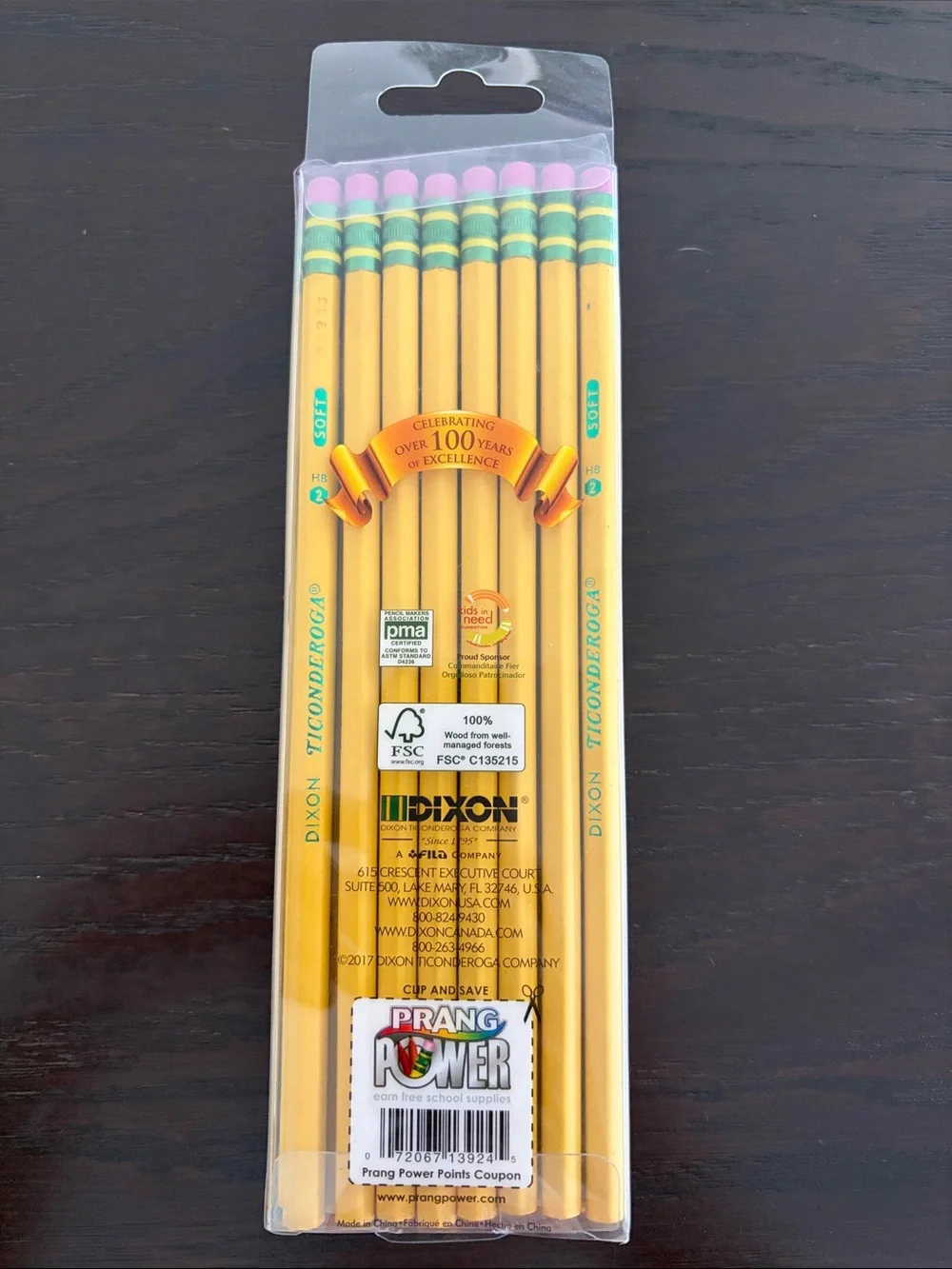 NEW Ticonderoga #2 Yellow Pencils - Pack of 24, 100% Premium Wood